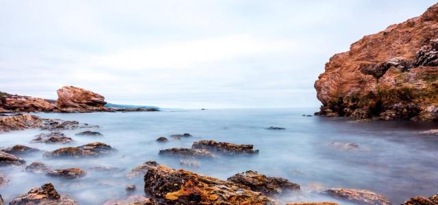 calm rocky beach