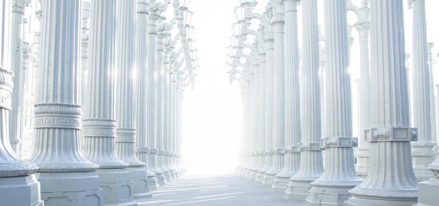 white columns
